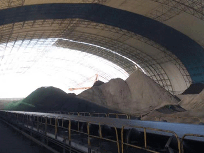 包头煤棚料仓网架